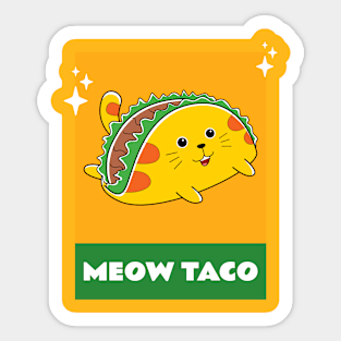 Meow Taco Sticker